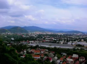Мукачеве. Панорама міста з Замкової гори.